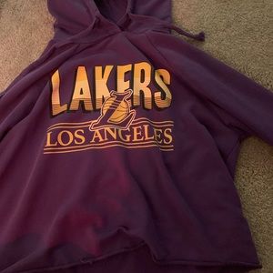 NBA Lakers hoodie Crop top